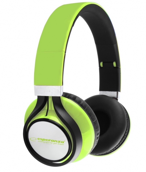 EH159G Słuchawki Audio Freestyle zielone Esperanza