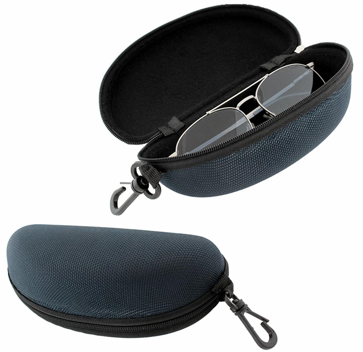 AG177E Twarde etui na okulary niebieskie
