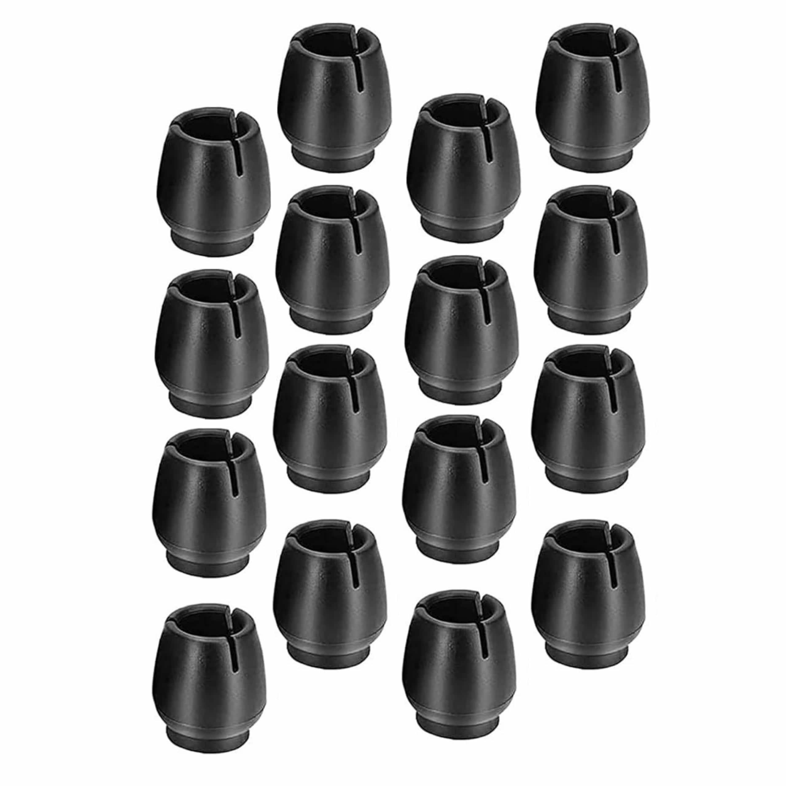 AG562K Nakładki nogi 16szt 25-29mm        czarne