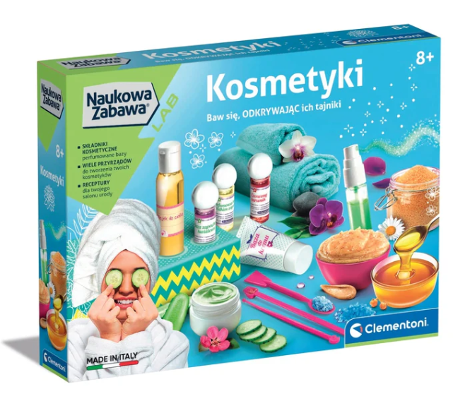 Naukowa Zabawa Laboratorium Kosmetyków Krem Sól do Kąpieli Kosmetyki Język Polski Clementoni 50891