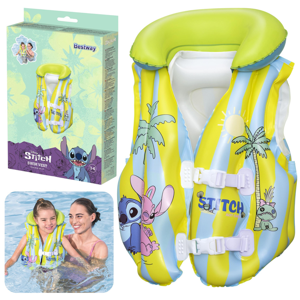 Kamizelka Do Pływania Dla Dzieci Disney Stitch Bestway 9104R